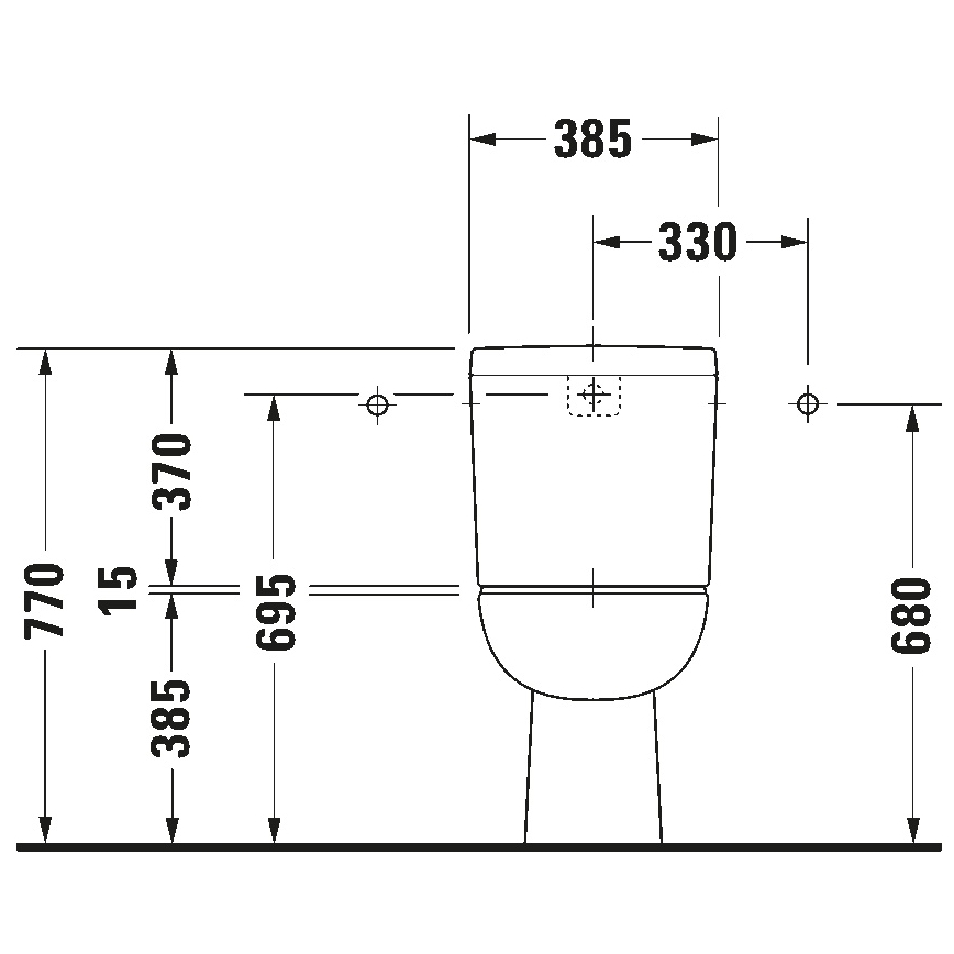 Duravit 21110100002 - WC combiné D-CODE céramique/blanc brillant