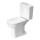 Duravit 21110100002 - WC combiné D-CODE en céramique, blanc brillant