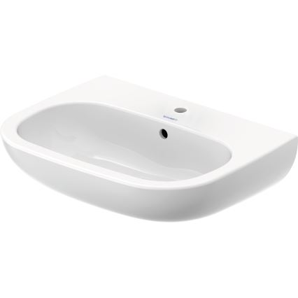 Duravit 23106000002 - Lavabo suspendu D-CODE 60 x 46 cm, céramique, blanc brillant
