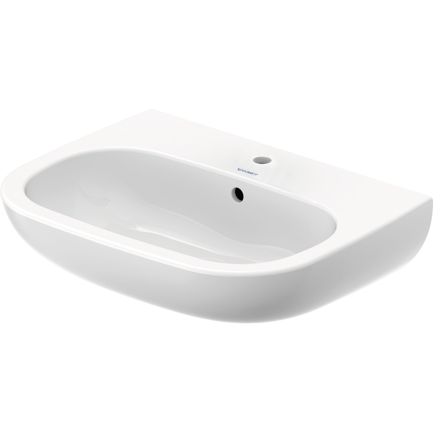 Duravit 23106000002 - Lavabo suspendu D-CODE 60 x 46 cm, céramique, blanc brillant