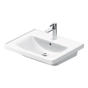 Duravit 2367600000 - Lavabo mural D-NEO 60x48 cm céramique/blanc brillant