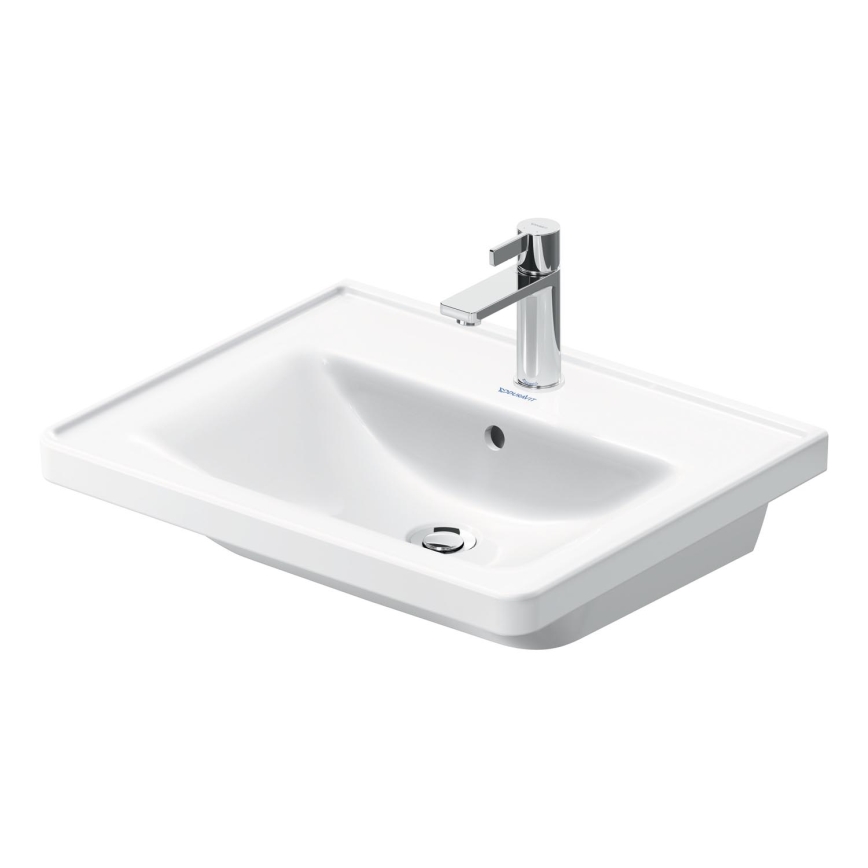 Duravit 2367600000 - Lavabo mural D-NEO 60x48 cm céramique/blanc brillant