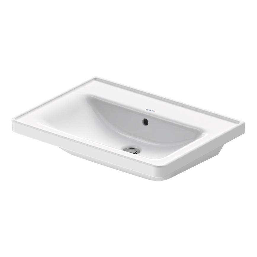Duravit 2367650060 - Lavabo suspendu D-NEO 65 x 48 cm en céramique, blanc brillant