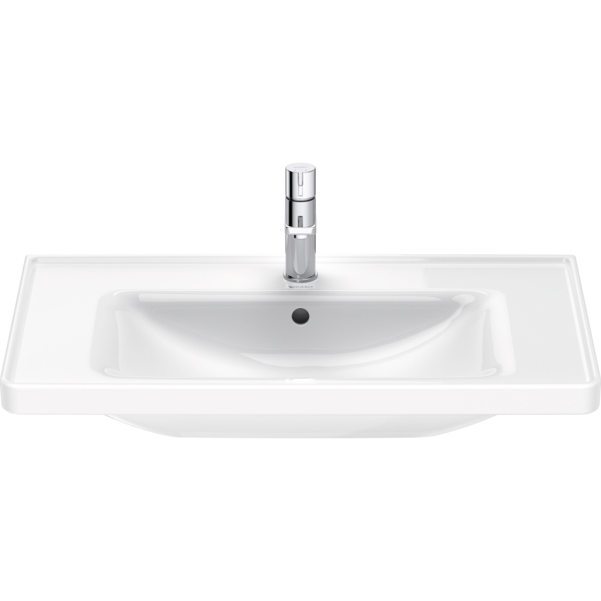 Duravit 2367800000 - Lavabo suspendu D-NEO 80 x 48 cm en céramique, blanc brillant