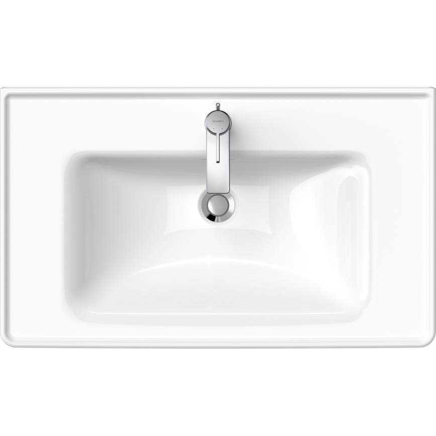 Duravit 2367800000 - Lavabo suspendu D-NEO 80 x 48 cm en céramique, blanc brillant