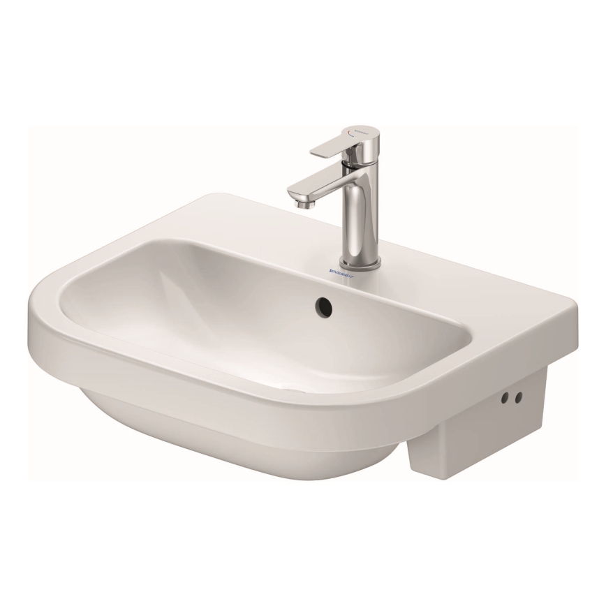 Duravit 24035500002 - Lavabo encastré D-CODE 55x45,5 cm céramique/blanc brillant
