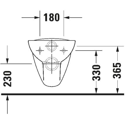 Duravit 25350900002 - WC suspendu D-CODE céramique/blanc brillant