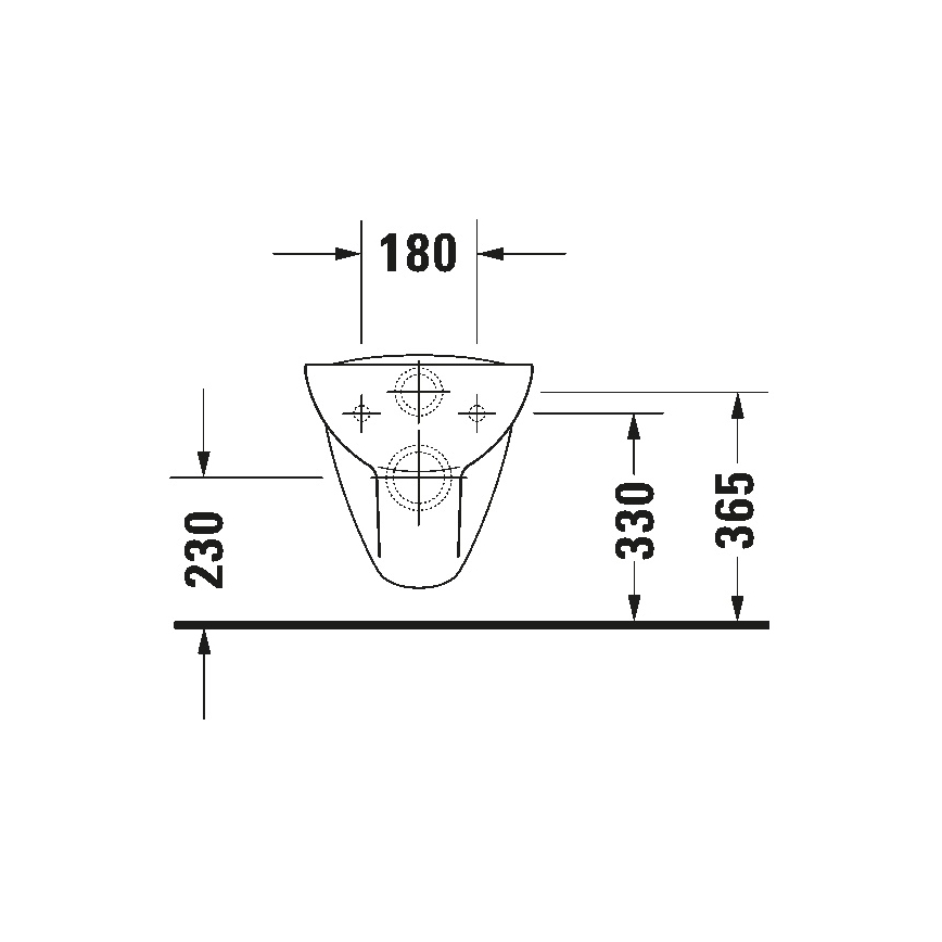 Duravit 25350900002 - WC suspendu D-CODE céramique/blanc brillant