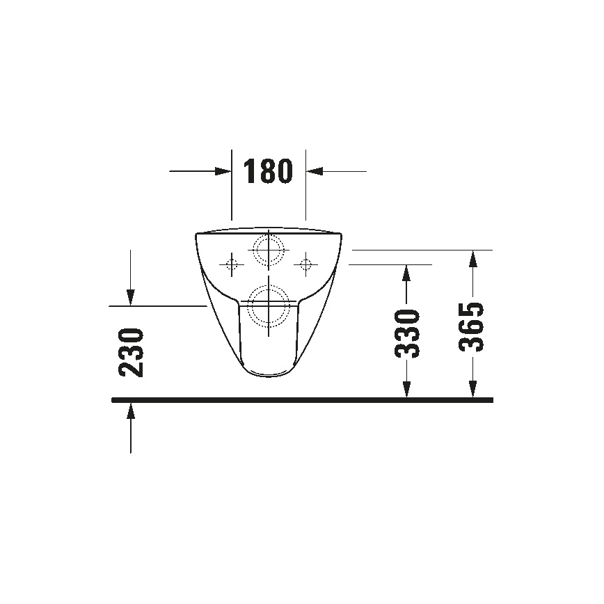 Duravit 25700920002 - WC suspendu sans bride D-CODE céramique/blanc brillant