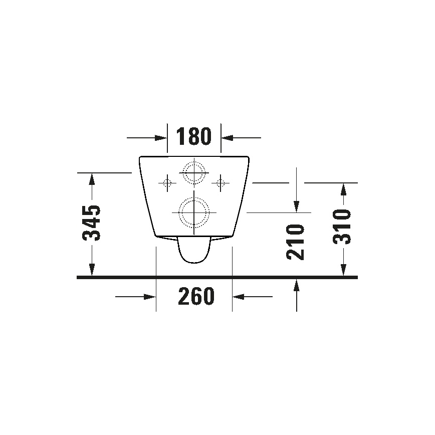 Duravit 29030900212 - WC suspendu Rimless D-CODE céramique/blanc brillant