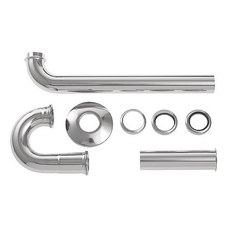 Duravit 50260000 - Siphon universel pour lavabo, chrome brillant