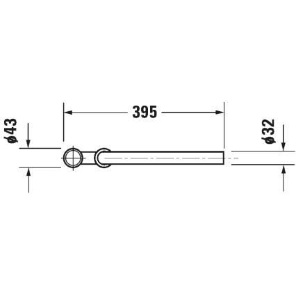 Duravit 50260000 - Siphon universel pour lavabo, chrome brillant