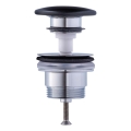Duravit 50791300 - Bonde de lavabo à poussoir PUSH-OPEN Ø 6,5 cm, anthracite mat