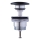 Duravit 50791300 - Bonde de lavabo à poussoir PUSH-OPEN Ø 6,5 cm, anthracite mat