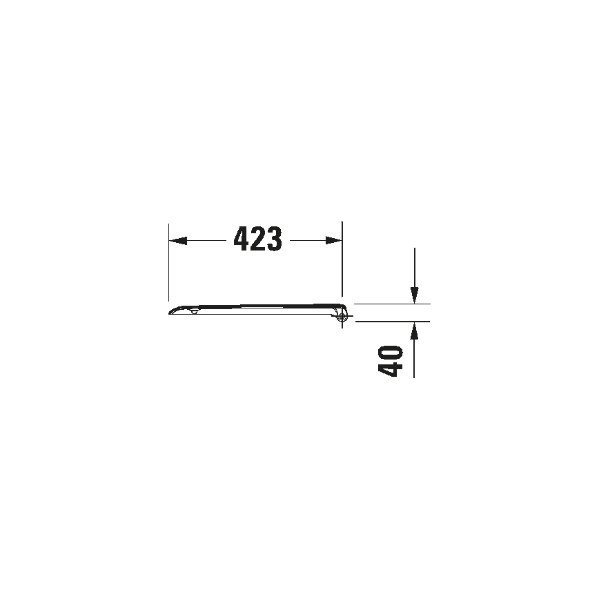 Duravit 67390099 - Abattant WC D-CODE SoftClose 35 x 43,8 cm blanc