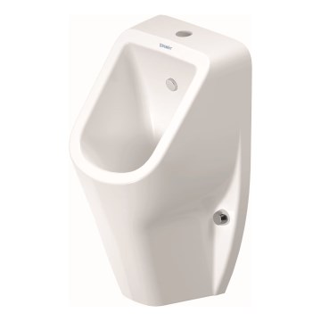 Duravit 828300000 - Urinoir sans rebord D-CODE, arrivée d'eau par le haut, évacuation arrière, céramique/blanc brillant