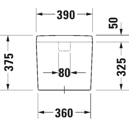 Duravit 927000004 - Citerne de chasse pour WC D-CODE 6/3 l céramique/blanc