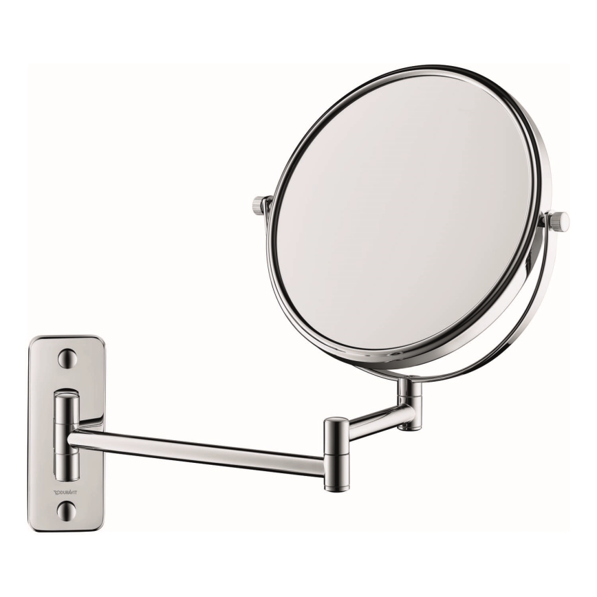 Duravit 99121000 - Miroir mural de maquillage D-CODE, chrome brillant