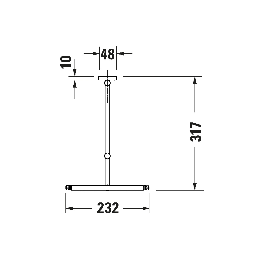 Duravit 99121000 - Miroir mural de maquillage D-CODE, chrome brillant