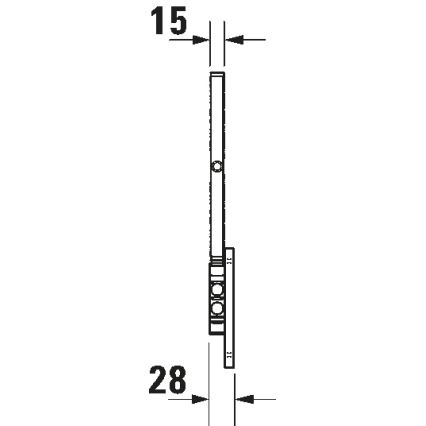 Duravit 99121000 - Miroir mural de maquillage D-CODE, chrome brillant