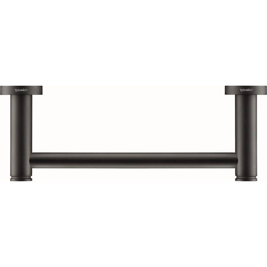 Duravit 99144600 - Poignée de baignoire D-CODE 28,4 cm, noir mat