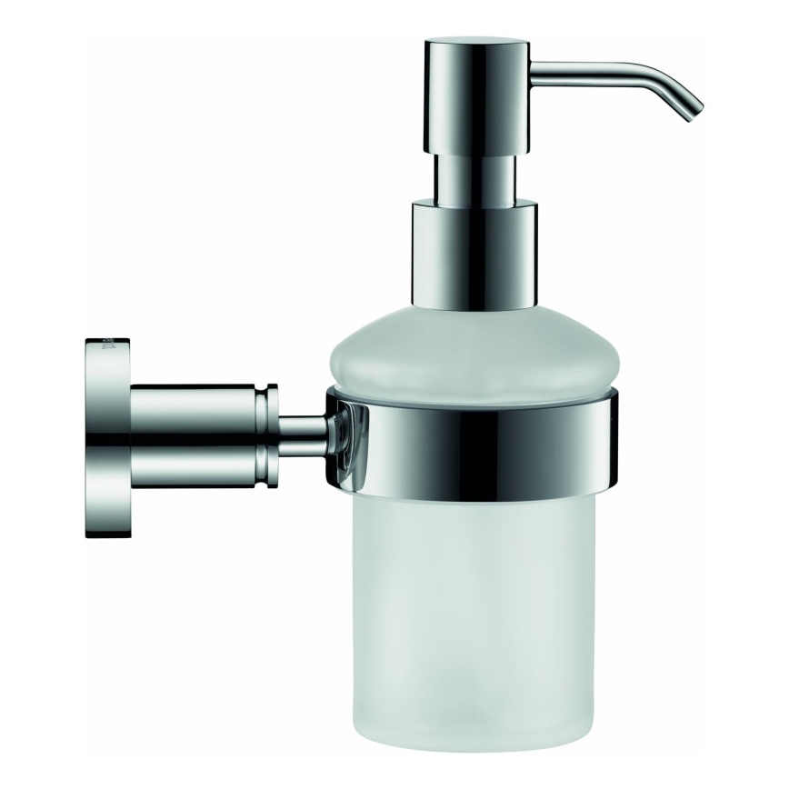 Duravit 99161000 -Distributeur de savon mural D-CODE 390 ml verre opalin/chrome brillant
