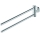Duravit 99221000 - Porte-serviettes mural D-CODE 44,7 cm, chrome brillant