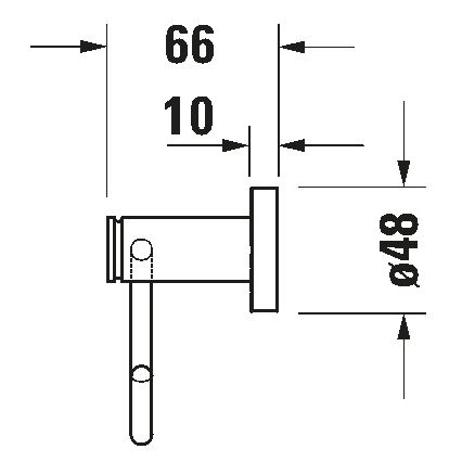 Duravit 99261000 - Porte-rouleau de papier toilette D-CODE chromé brillant