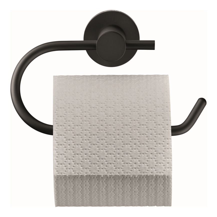Duravit 99264600 - Porte-rouleau de papier toilette D-CODE noir mat