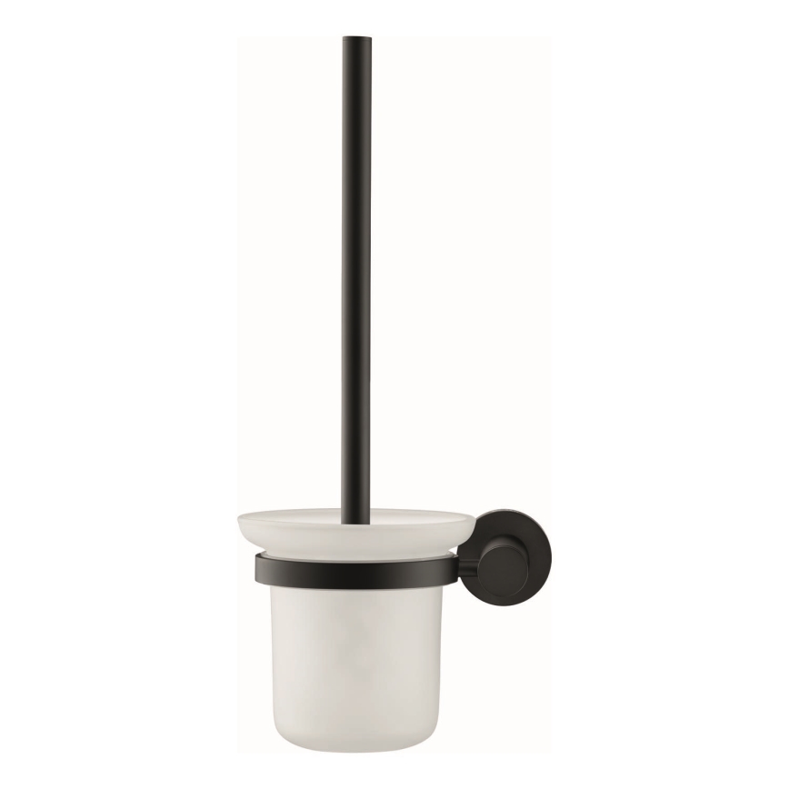 Duravit 99274600 - Brosse WC murale D-CODE, noir mat