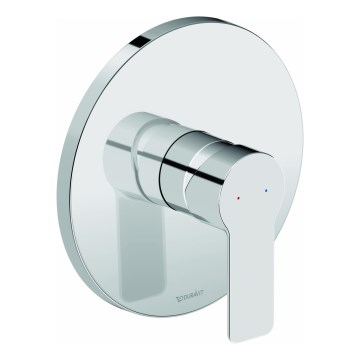 Duravit DC4210010010 - Mitigeur de douche pour installation encastrée D-CODE, chromé brillant