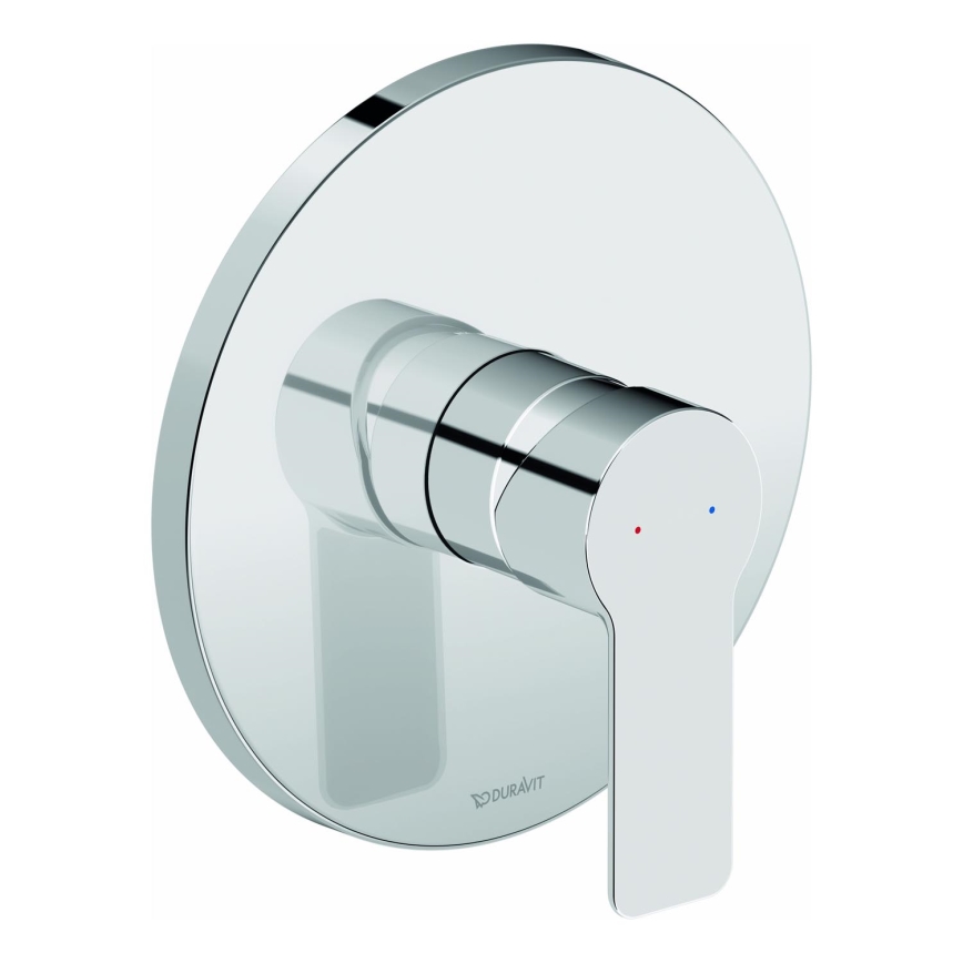 Duravit DC4210010010 - Mitigeur de douche pour installation encastrée D-CODE, chromé brillant
