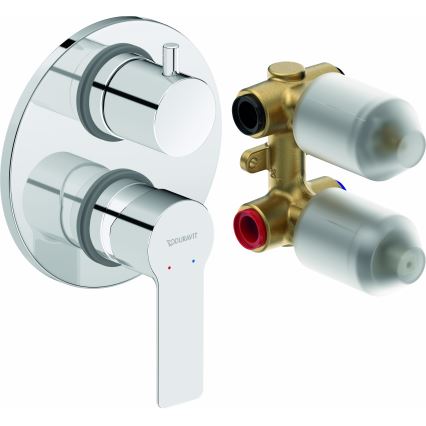 Duravit DC5210008010 - Mitigeur de douche pour installation encastrée D-CODE chromé brillant