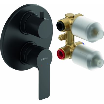 Duravit DC5210008046 - Mitigeur de douche pour installation encastrée D-CODE noir mat