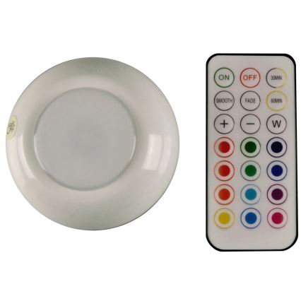 Éclairage de meubles RGBW à intensité variable LED/0,5W/4,5V 3xAAA blanc + Télécommande