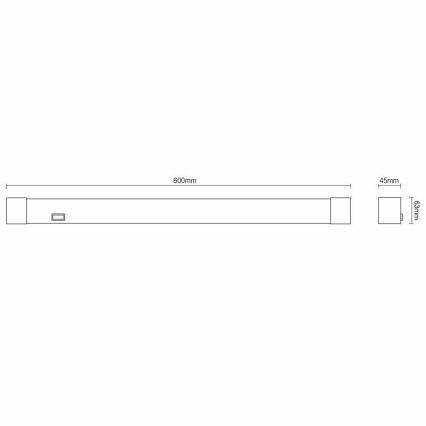 Eclairage de miroir LED salle de bain LED/15W/230V 4000K IP44