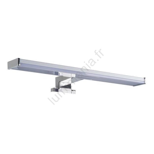 Miroir De Salle De Bain LED Sydney éclairé - Dimensions Sur Mesure, Fixation Murale, Couleur Argenté, Neuf