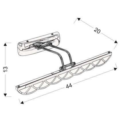 Eclairage de miroir MOVE LED/6W/230V