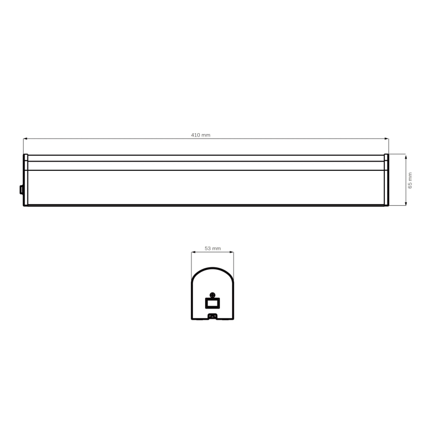 Éclairage de miroir salle de bain ALEX LED/8W/230V 4000K 41 cm IP44 chrome brillant