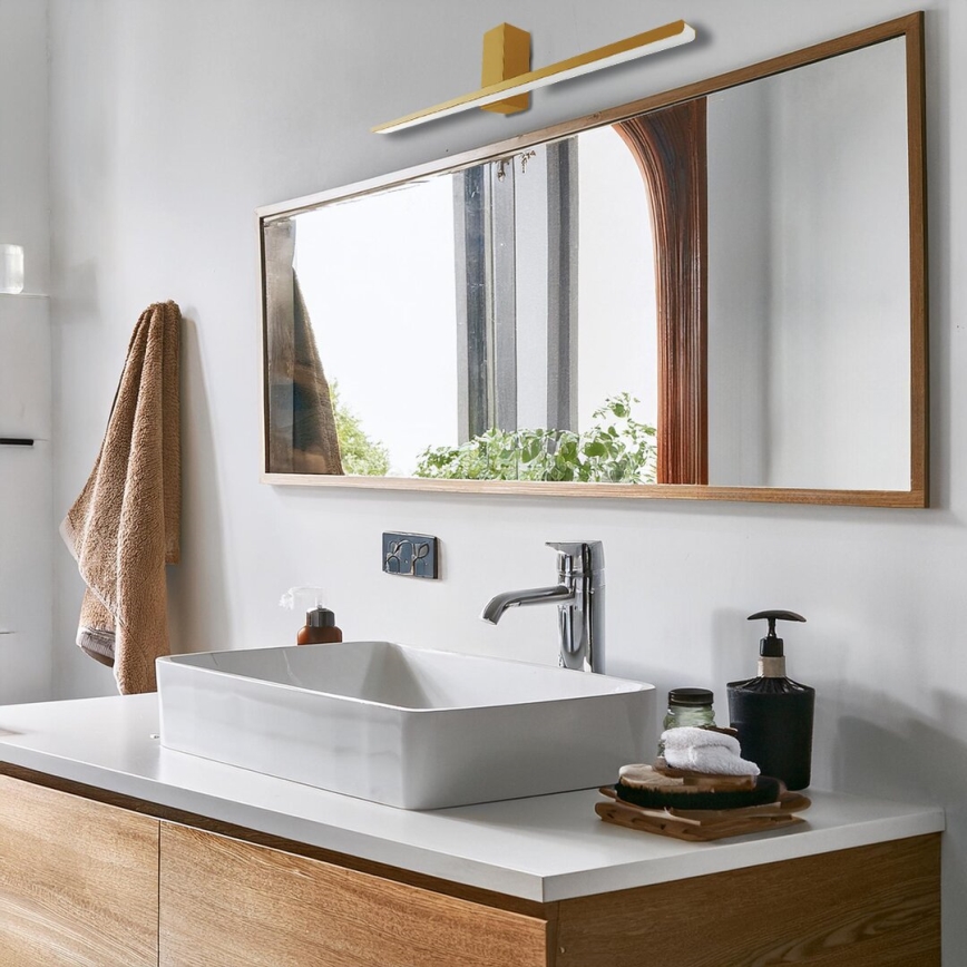 Éclairage de miroir salle de bain ARTEMIS LED/13,8W/230V 4000K 60 cm IP44 doré