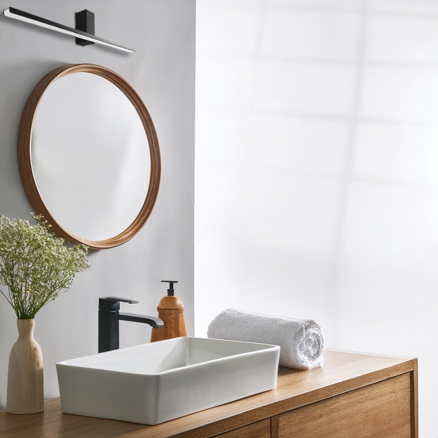 Éclairage de miroir salle de bain ARTEMIS LED/13,8W/230V 4000K 60 cm IP44 noir