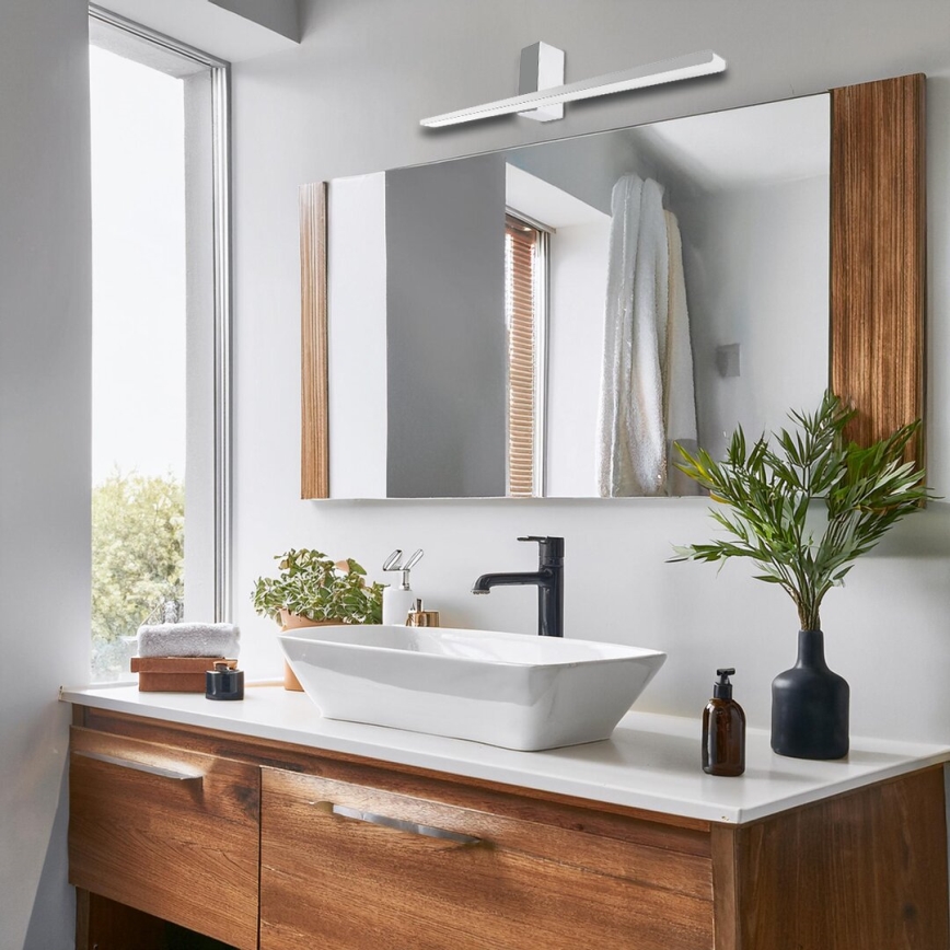 Éclairage de miroir salle de bain ARTEMIS LED/13,8W/230V 4000K 60 cm IP44 argent