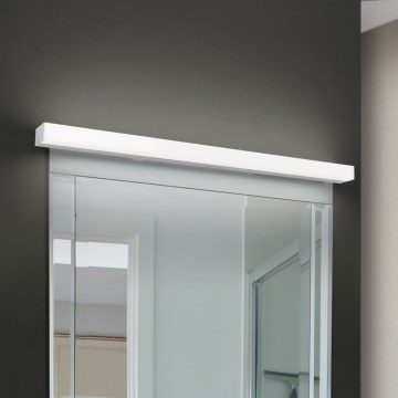 Éclairage de miroir salle de bain HORIZON LED/18W/230V 3000/4000K 90 cm IP44 argent