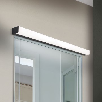 Éclairage de miroir salle de bain HORIZON LED/18W/230V 3000/4000K 90 cm IP44 noir