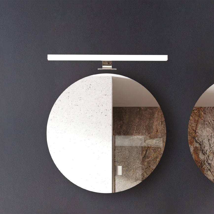 Éclairage de miroir salle de bain LED/7W/230V 4000K 50 cm IP44 chrome brillant