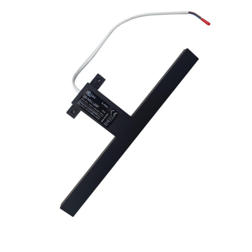 Éclairage de miroir salle de bain LED/8W/230V 4000K 50 cm IP44 noir