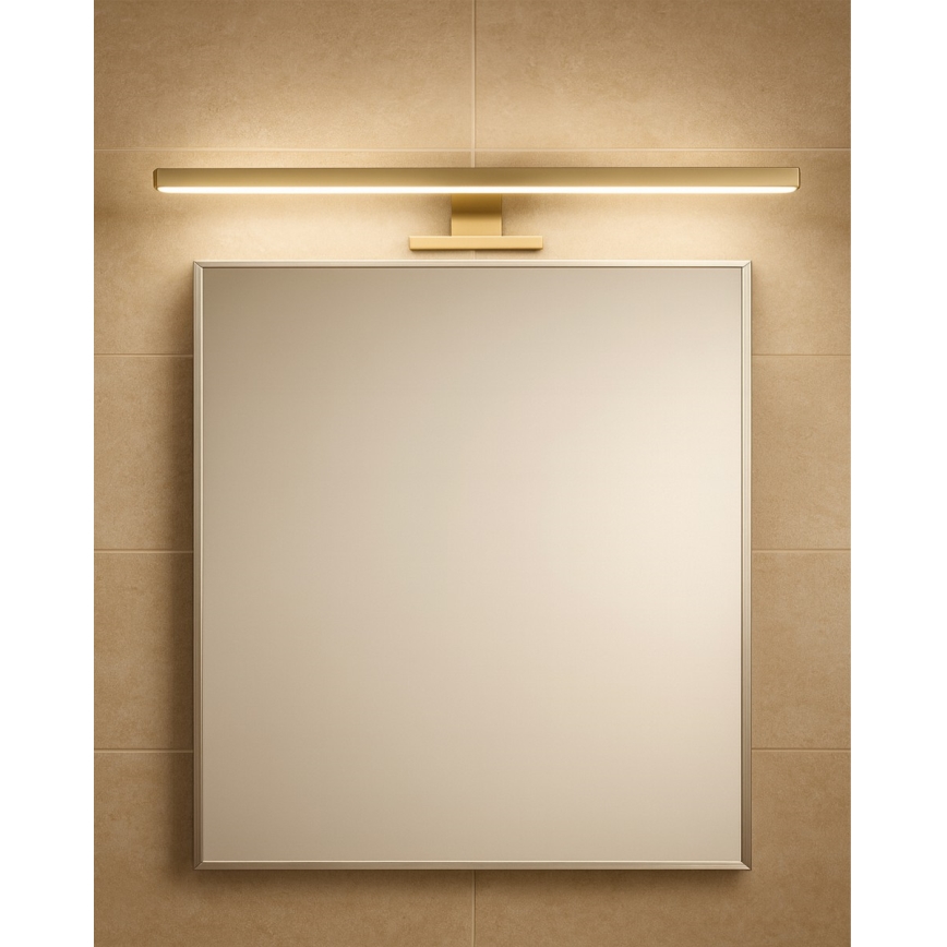 Éclairage de miroir salle de bain LED/8W/230V 4000K 50 cm IP44 or mat
