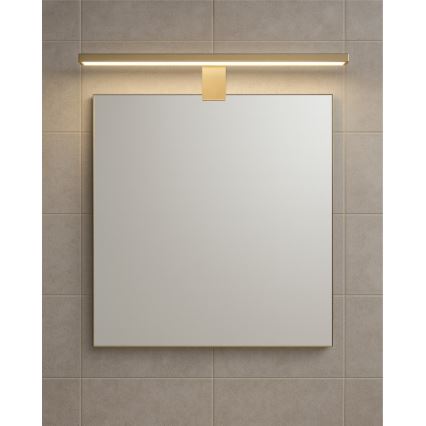 Éclairage de miroir salle de bain LED/8W/230V 4000K 50 cm IP44 or mat