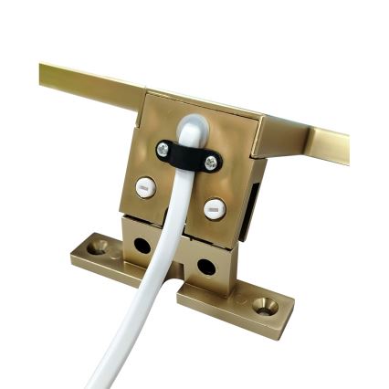 Éclairage de miroir salle de bain LED/8W/230V 4000K 50 cm IP44 or mat