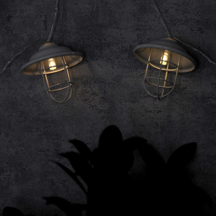 Éclairage décoratif d'extérieur LED LOFT 10xLED/2xAA